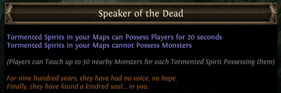 PoE Speaker of the Dead