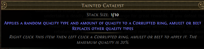 Tainted Catalyst