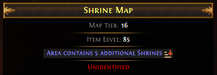 PoE While you have 4 shrines on you