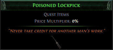 Poisoned Lockpick