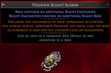 Polished Blight Scarab PoE