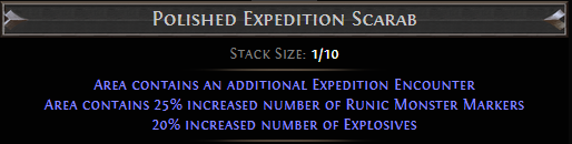 Polished Expedition Scarab PoE
