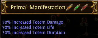 Primal Manifestation PoE