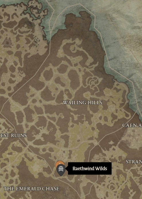 Raethwind Wilds Diablo 4 Location