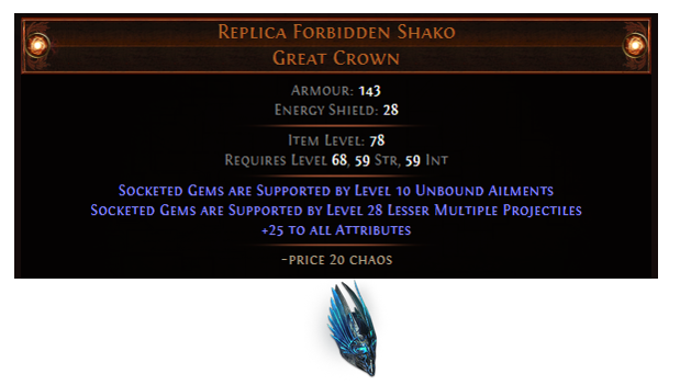 Replica Forbidden Shako