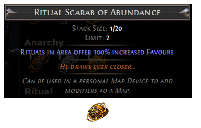 PoE Ritual Scarab of Abundance
