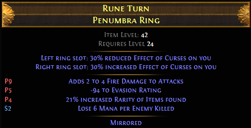 Rune Turn Penumbra Ring