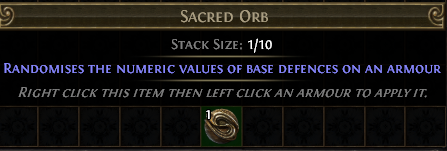 Sacred Orb PoE