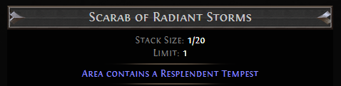 PoE Scarab of Radiant Storms