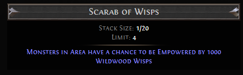 PoE Scarab of Wisps