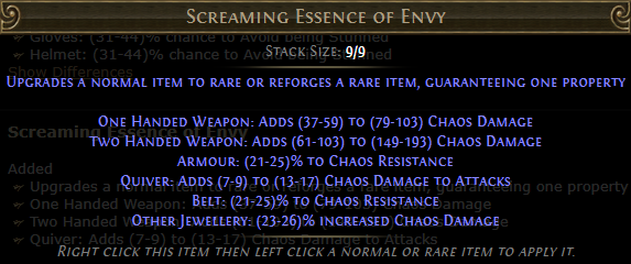 Screaming Essence of Envy