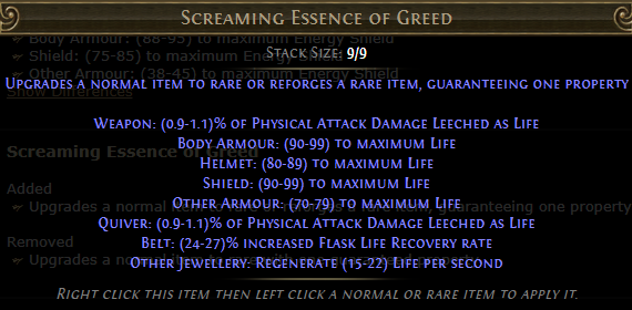 Screaming Essence of Greed