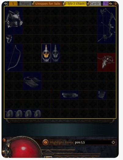 Search Stash Tabs By Coordinates PoE