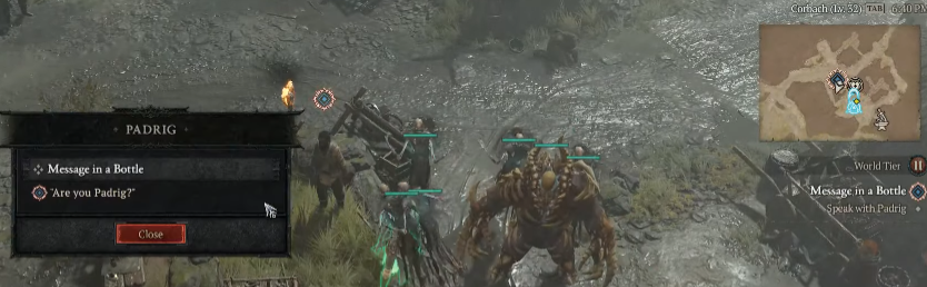 Seek out Padrig in Corbach - Diablo 4