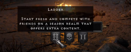 Select the d2r ladder option