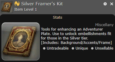 Silver Framer's Kit