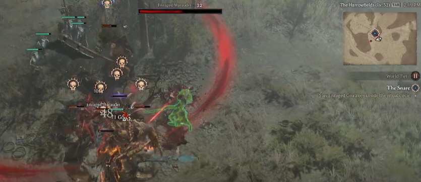Slay Enraged Goatmen inside the ritual circle - Diablo 4