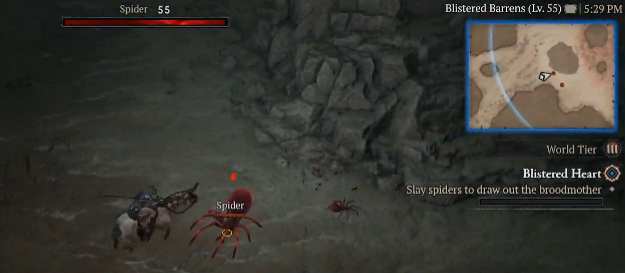 Slay spiders to draw out the broodmother - Diablo 4