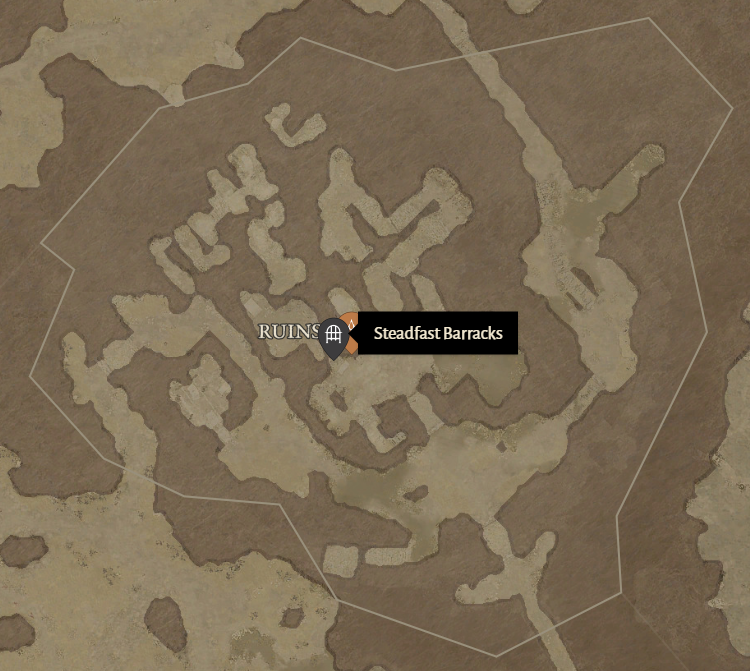 Steadfast Barracks Diablo 4 Location