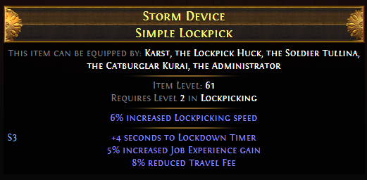Storm Device Simple Lockpick