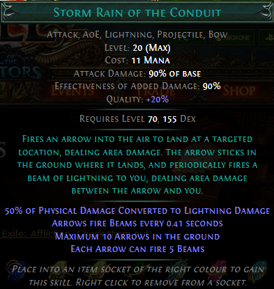 PoE Storm Rain of the Conduit