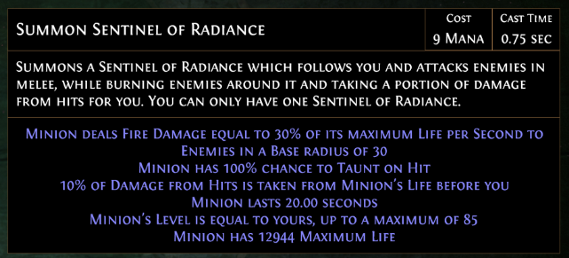 Summon Sentinel of Radiance