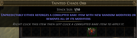 Tainted Chaos Orb PoE