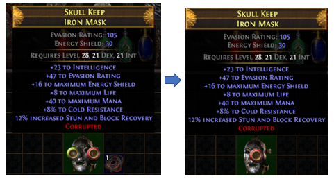Tainted Jeweller's Orb Example