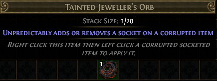 Tainted Jeweller's Orb PoE