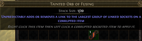 Tainted Orb of Fusing PoE