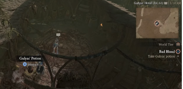 Take Gulyas' Potion - Diablo 4