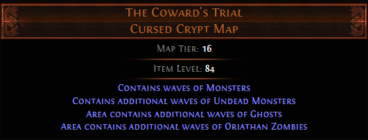 Poe Cursed Crypt Map The Coward's Trial Poe