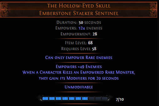 The Hollow-Eyed Skull PoE