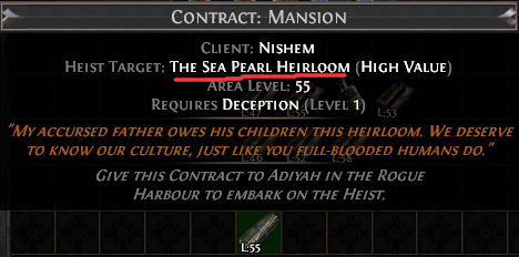 The Sea Pearl Heirloom Contract