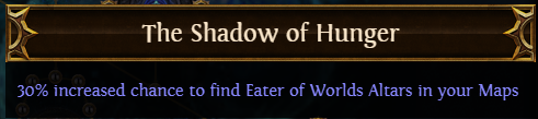 The Shadow of Hunger PoE