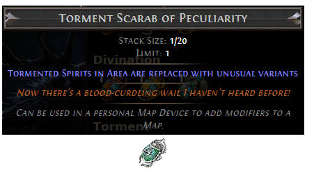 PoE Torment Scarab of Peculiarity