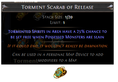 PoE Torment Scarab of Release