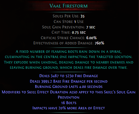 Vaal Firestorm