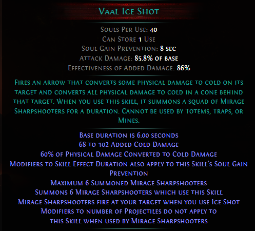 Vaal Ice Shot