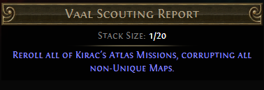 Vaal Scouting Report PoE