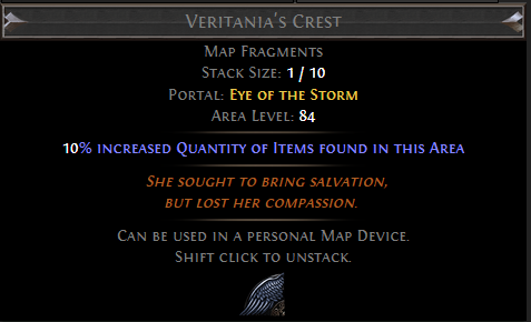 Veritania's Crest PoE