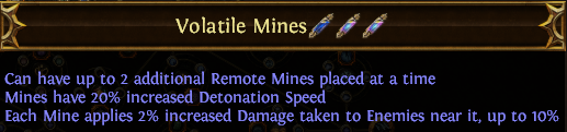 Volatile Mines PoE