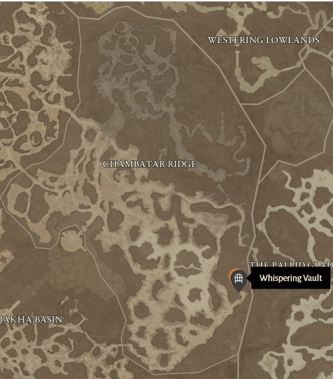 Whispering Vault Diablo 4 Location