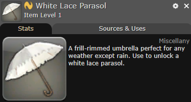 White Lace Parasol