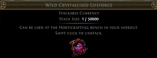 Wild Crystallised Lifeforce