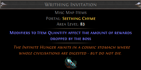 Writhing Invitation Map PoE