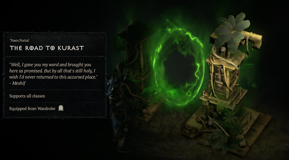 Diablo 4 How to get Nahantu Themed Town Portal