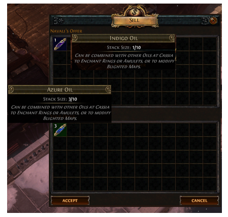 Azure Oil Recipe