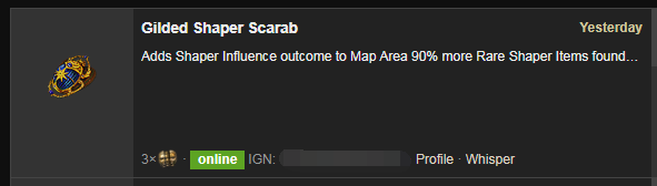 Gilded Shaper Scarab