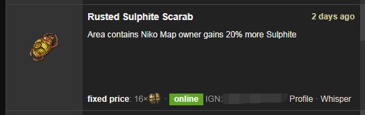 Rusted Sulphite Scarab